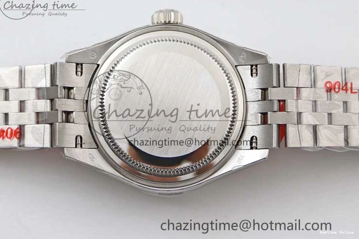 0403 ComfortFit Lady DateJust 28 SS TWF 1:1 Best Edition 904L Steel Pink Dial Roman Markers on President Bracelet NH 2183